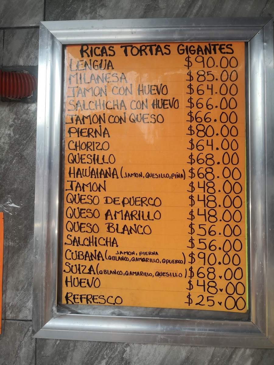 Tortas De Vallejo Menu - Image 2