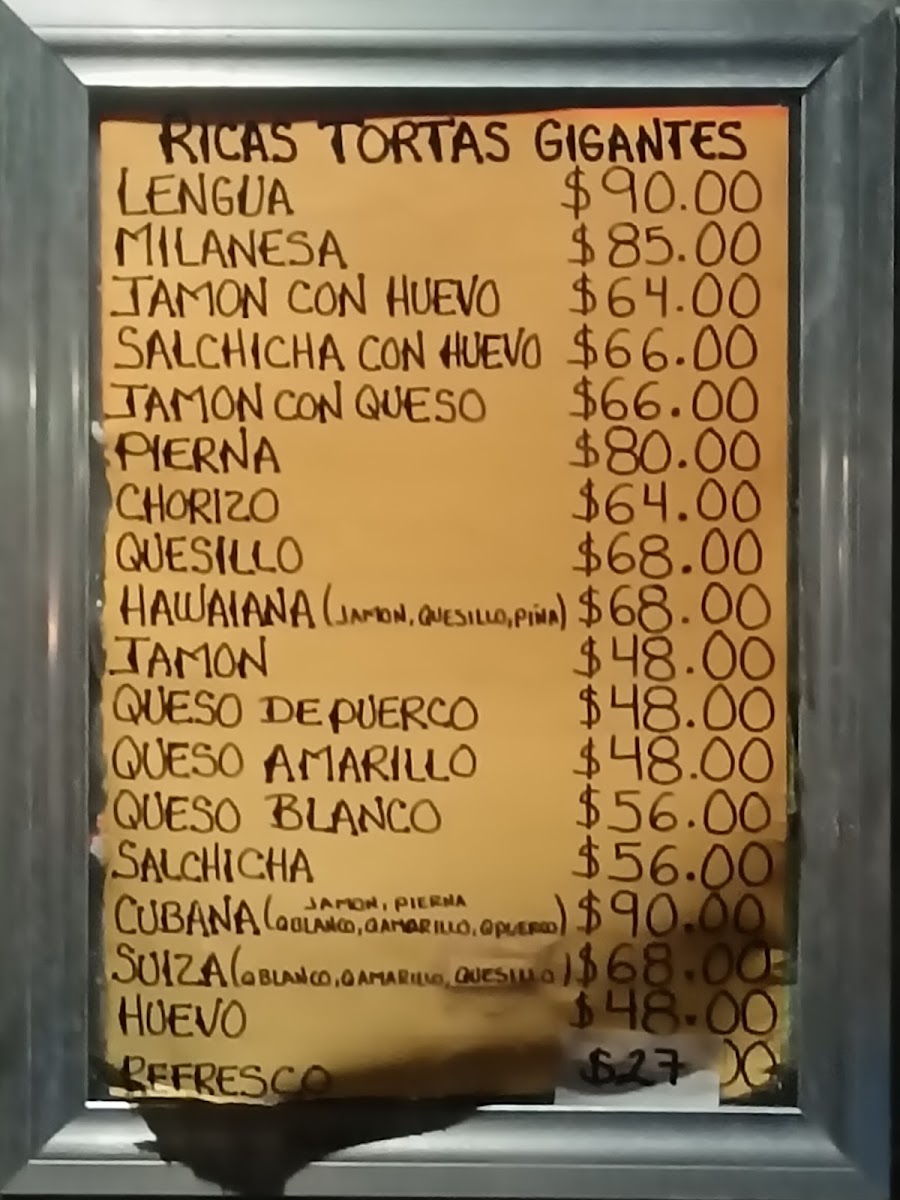 Tortas De Vallejo Menu - Image 3