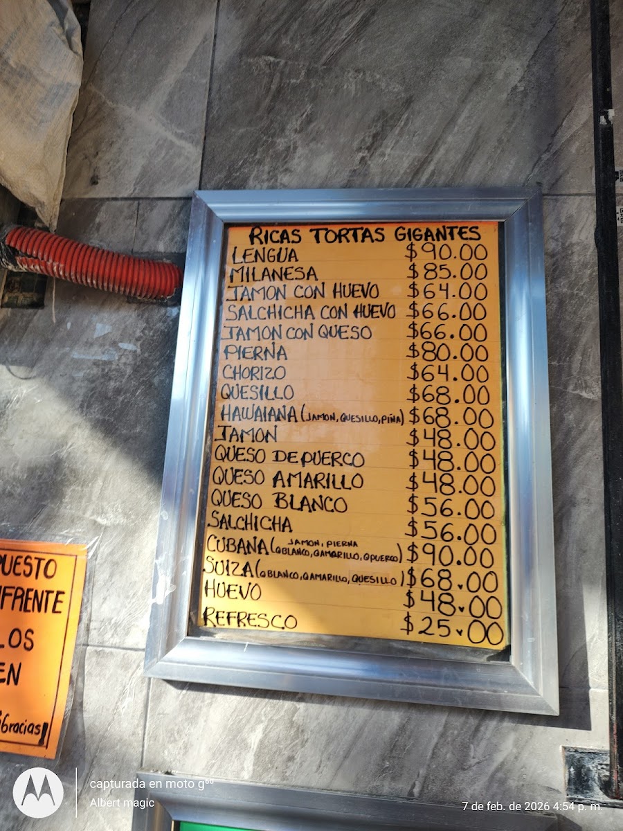 Tortas De Vallejo Menu - Image 4